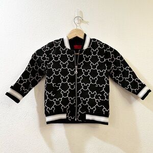 Disney x Haus of‎ JR Kids Mickey Links Track Jacket Size 3 - 4 T Black